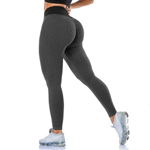 Leggings Women Workout Sport Pants Scrunch Butt Fitness Leggins Push Up Textured Tights High Waist Tummy Control Leggings